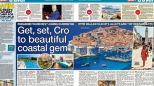 Dubrovnik features in The Scottish Sun