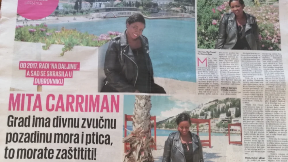 Spotlight on Dubrovnik’s Digital Nomads: Interview with Mita Carriman Published in Dubrovacki Vjesnik