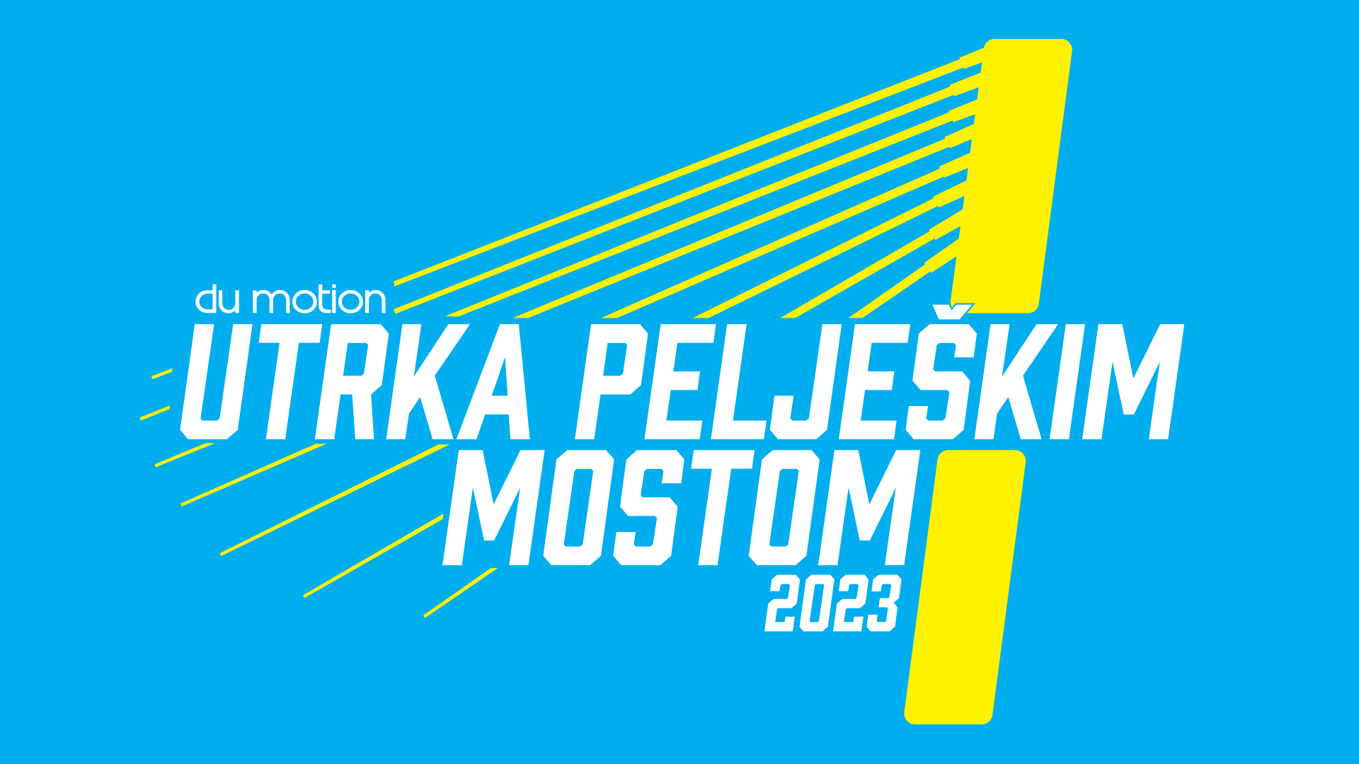 Du Motion Utrka Pelješkim mostom 2023 (Pelješac Bridge Race) logo