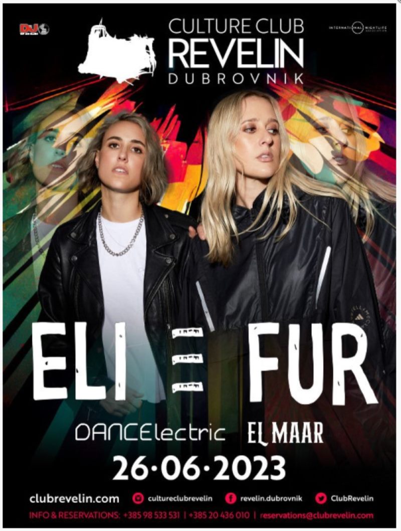 Culture Club Revelin poster for Eli & Fur at DANCElectric, 26 June 2023