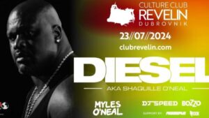 Shaquille O’Neal to Perform at Dubrovnik’s Club Revelin on July 23rd
